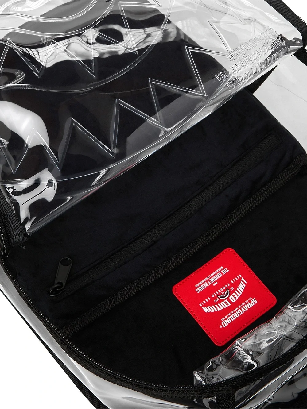 Sprayground SHARK CENTRAL - CLEAR BACKPACK